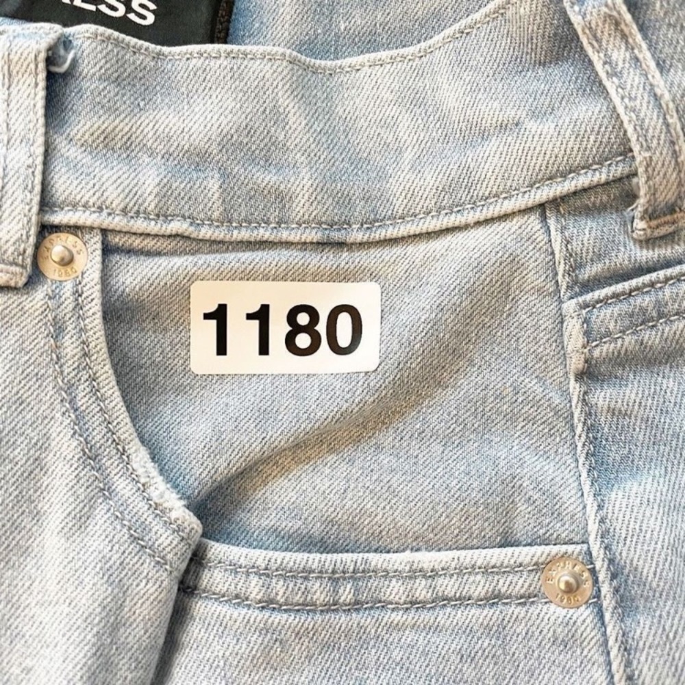EXPRESS jeans Cropped Wide Leg High Rise 00 light wash stretch - Picture 7 of 8